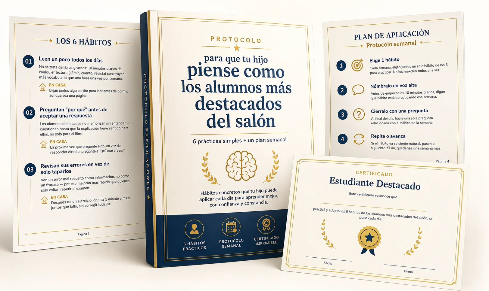 Guía imprimible para padres con rutina de 6 pasos y lista de verificación